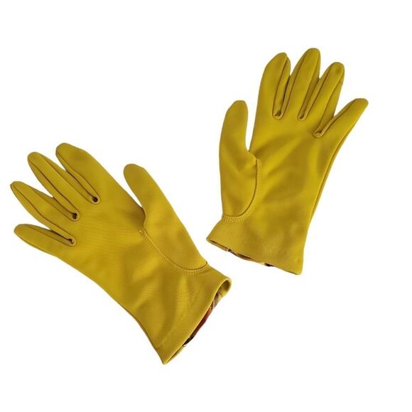 Glamour Glove Corp Mustard Yellow Ladies Church Gloves One Size - Picture 4 of 6